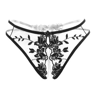 Quần lót không đũng voan mỏng thêu hoa nổi sexy the celynbra - ql68