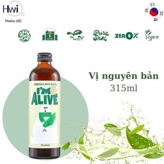 Trà lên men I’m Alive Kombucha vị Nguyên bản 315ml