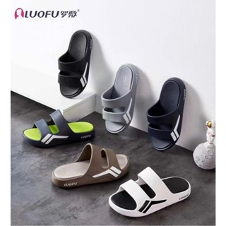  Dép Lê Nam Nữ LUOFU bigsize 35-45 hai quai ngang nhựa eva đế bánh mì đúc nguyên khối êm chân chống thấm nước E6238 