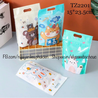 10 CHIẾC TÚI ZIP ĐỰNG BÁNH KẸO HẠT MỨT TỪ 200 - 300GR NHIỀU MẪU