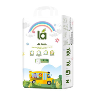 Bỉm Lá siêu mỏng, chống hăm, thấm hút tới 1300ml, đủ size M58,L54,XL50,XXL46, XXXL44