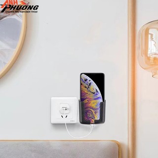 Giá đỡ điện thoại dán tường, kệ đựng điện thoại dán tường có khe hở