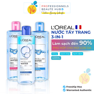 Nước tẩy trang L'Oreal Paris 3-in-1 cho mọi loại da - L'Oreal Micellar Water 400ml
