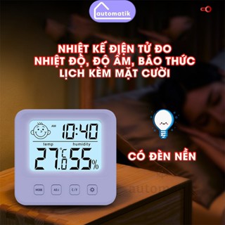 Nhiệt Kế Phòng Điện Tử Cho Bé Sơ Sinh Automatik Ẩm Kế Y Tế Cầm Tay Đo Nhiệt Độ Độ Ẩm Môi Trường