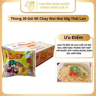 Mì chay wai wai 60g thái lan thơm ngon hương vị đậm đà giá tốt - hinohouse