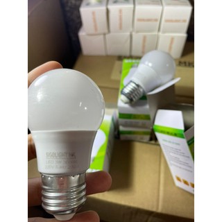 Combo 5 bóng đèn led bulb tròn kín nước 3w, ánh sáng trắng / vàng