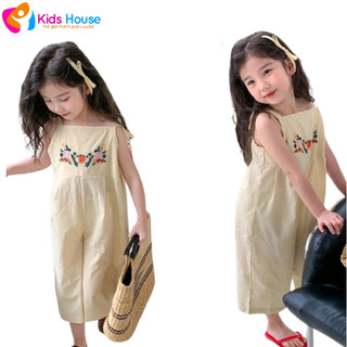 jum thêu hoa cho bé sz 15-17kg,set bộ đồ liên thân 2 dây cho bé gái thêu hoa ngực tiện lợi mùa hè h1143