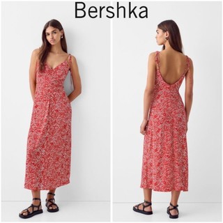 (Sale) Đầm dây hoa nhí hở lưng Bershka* Cambo dư xịn