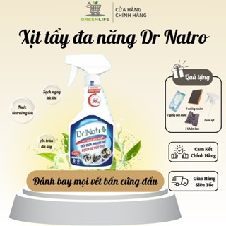 Xịt Tẩy Rửa Đa Năng Dr Natro 500ml, Tẩy Sạch Pro, Tặng 1 Miếng Nhám Thần Thánh,1 Khăn Lau, 1 Giấy Ướt Mini