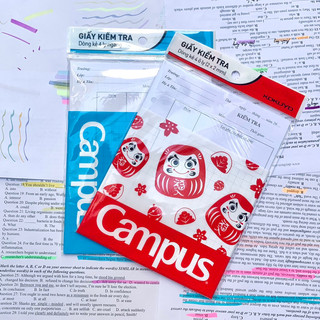 Giấy kiểm tra campus 4 ô ly và 4 ly ngang