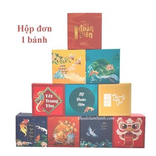Hộp trung thu đơn đựng 1 bánh