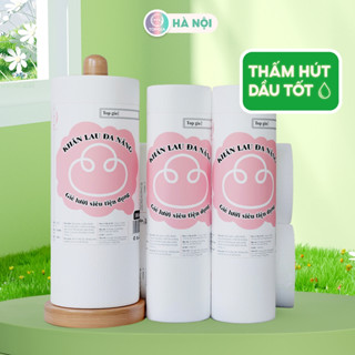 Khăn lau dùng 1 lần đa năng Top Gia 100 tờ, giấy vải lau bếp tiện lợi cho mọi gia đình, thấm hút tốt