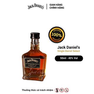 Whiskey jack daniel's single barrel select nồng độ alc 45% 50ml x3