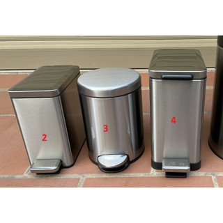 Thùng rác mini có nắp đậy INOX cao cấp JAVA 6L tròn, chữ nhật