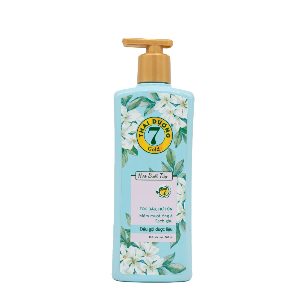 [Sale Tháng 2] Mua Dầu gội dược liệu Thái Dương 7 GOLD Bưởi tây 500ml tặng Dầu xả Thái Dương 7 Hoa Bưởi Tây 200ml