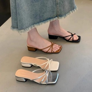 Sandal nữ quai mảnh đan chéo siêu cute gót bệt 3 phân Mã 225