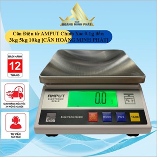 Cân điện tử 10kg 5kg 3kg chính xác 0.1g AMPUT. Cân điện tử dùng cho nhà bếp, làm bánh, cân yến sào