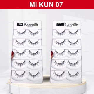 Mi giả tự nhiên 5D Kun 5 cặp đủ mẫu cao cấp chính hãng chuyên dùng cho makeup