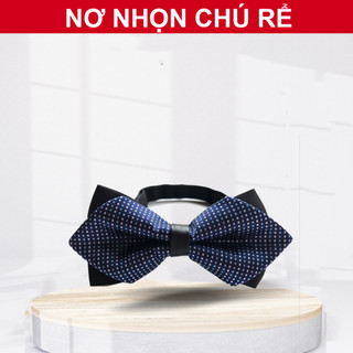 Nơ đeo cổ nam nơ chú rể sự kiện kèm dây cài