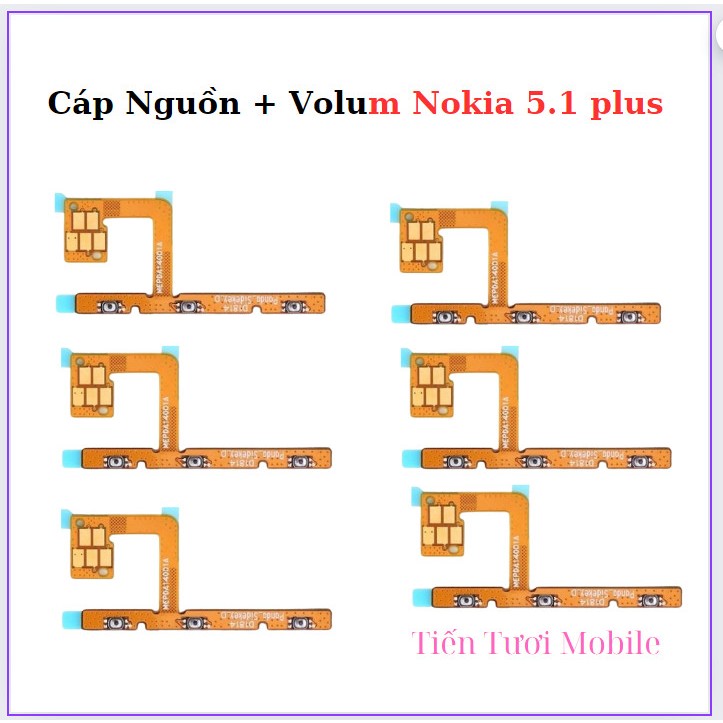 Cáp Nguon + volum Nokia 5.1 Plus