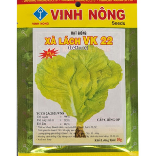 Hạt giống cải xà lách 10gr, nhập khẩu