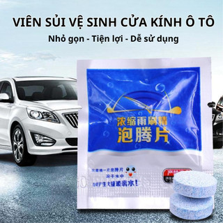 Viên Sủi Thả Hộp Nước Gạt Mưa Giúp Vệ Sinh Kính Cực Kỳ Tiện Lợi - Dành Cho Ô Tô, Xe Hơi