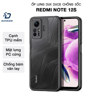 Ốp lưng DUX DUCIS Redmi Note 12S (AIMO SERIES) Viền TPU, Mặt lưng PC Chống bám vân tay