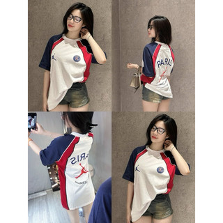 Áo Thun Phối Tay J Hot Trend 2024 Unisex Nam Nữ - 100% cotton Sản Phẩm Full Tem tag Túi Zip