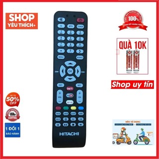 Điều khiển tivi HITACHI smart internet chính hãng zin theo máy , Remote dùng cho tivi HITACHI smart internet chính hãng