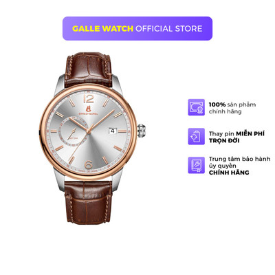 Đồng hồ nam Ernest Borel N0732G0B-VN2L trẻ trung, kính Sapphire cao cấp, dây da đeo tay, chống nước 3ATM chính hãng