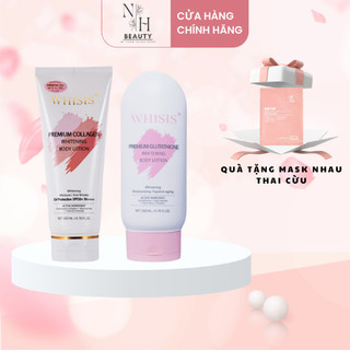 Kem dưỡng thể trắng da chống nắng nâng tone hàn quốc whisis 200ml