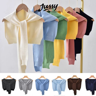 Khăn Choàng Áo Sơ Mi Kiểu Hàn Quốc JK51 Jussy Official Kiểu Khăn Áo Choàng Vắt Vai Màu Trơn Basic Chất Len Dệt Dày Vừa