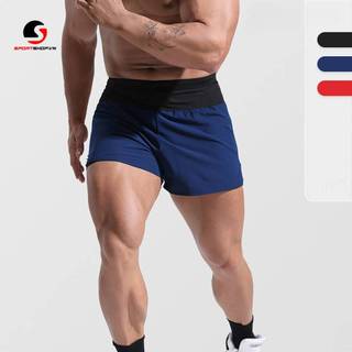 Quần chạy bộ nam nữ có bó đùi 2 lớp liền đai, hút ẩm và nhanh khô - ms217