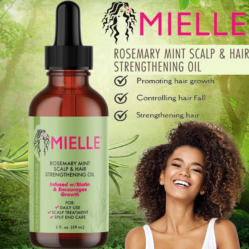 Dầu dưỡng tóc Mielle Organics Rosemary Mint Scalp & Hair Strengthening Oil 59ml