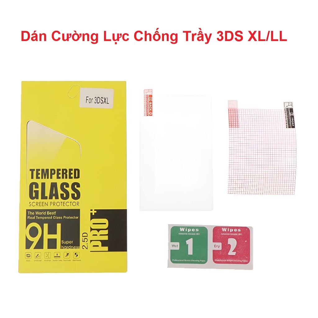 Kính cường lực chống trầy máy game nintendo 3ds xl / 3ds ll / old 3ds xl ll
