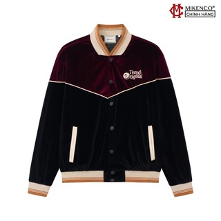 MIKENCO Origin Velvet Varsity - Áo khoác nhung cho nam