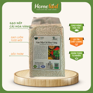 Gạo nếp cái hoa vàng túi 1.5kg, Gạo nếp sạch Homefood