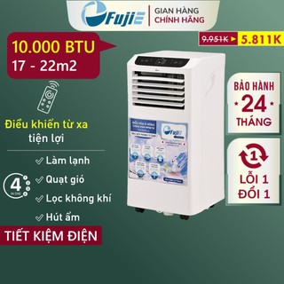  Máy lạnh cây 10.000 BTU Nhập Khẩu FUJIE điều hòa di động mini hút ẩm đa năng 1 cục 