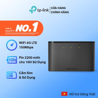Bộ Phát Wifi Di Động Mercusys MT110 4G LTE 150Mbps