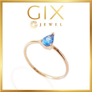Nhẫn hình giọt nước cho phái nữ ( màu xanh dương) Gix Jewel N103
