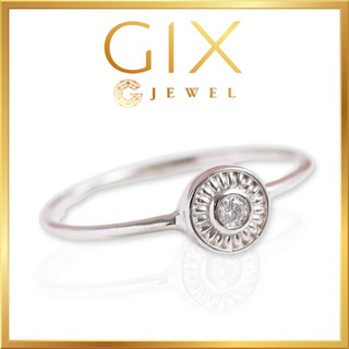 Nhẫn bạc nữ gắn 1 viên đá Cz cao cấp Gix Jewel N102