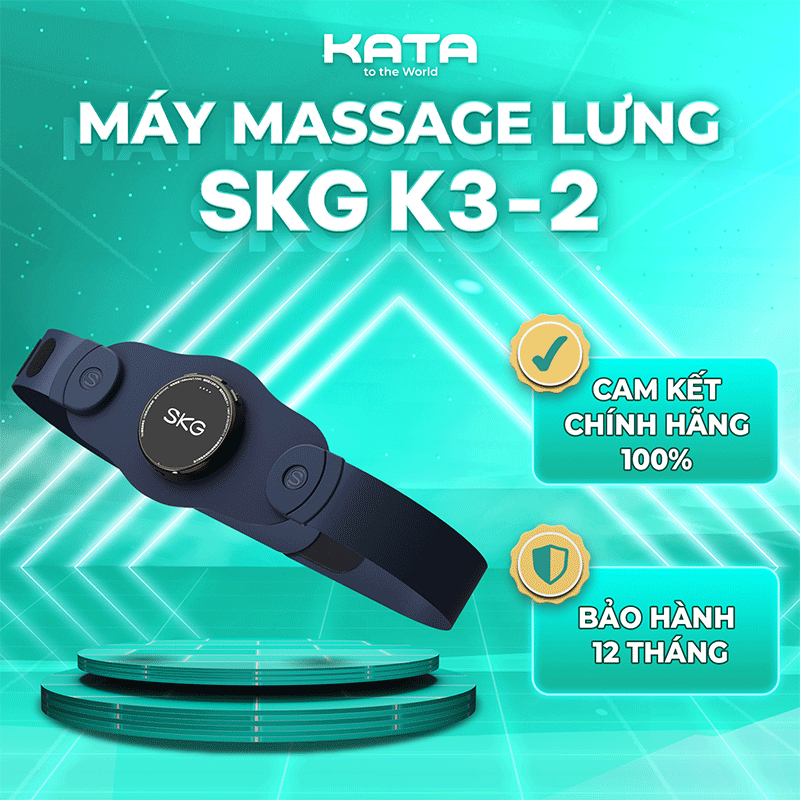 Máy massage lưng SKG K3-2 giảm đau mỏi vùng thắt lưng và bụng hiệu quả | KATA Beauty Technology