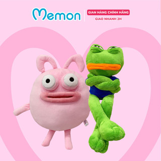 Gấu bông ếch pepe thỏ môi dày Memon ếch pepe nhồi bông biểu cảm hài hước