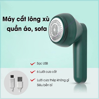 Máy cắt lông xù quần áo cầm tay sạc usb,tp