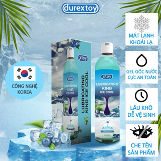 Gel Bôi Trơn XTOY Lubricating King ICE COOL the mát, gốc nước, lâu khô, hương việt quất, 200ml - Durextoy