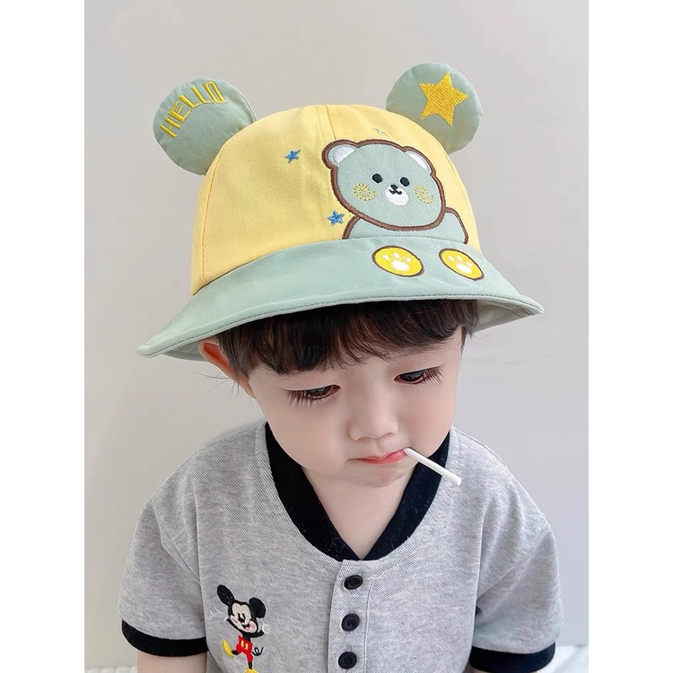 Mũ bucket BEAR cho bé/mũ vành cho bé Koadear Baby