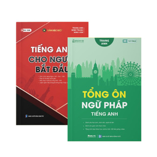 Combo sách tiếng anh cho người mới bắt đầu & tổng ôn ngữ pháp tiếng anh