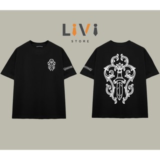 Áo thun chrome heat basic CH52 form rộng nam nữ phong cách street style siêu chất – LiVi Store