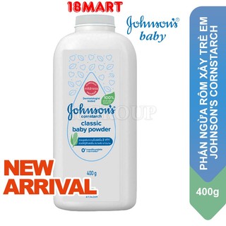Phấn ngừa rôm xảy trẻ em Johnson's Baby Powder Cornstarch Classic 400g