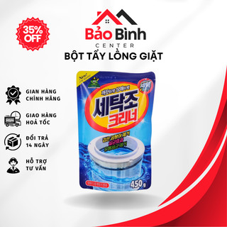 Gói Bột tẩy lồng máy giặt - vệ sinh lồng máy giặt